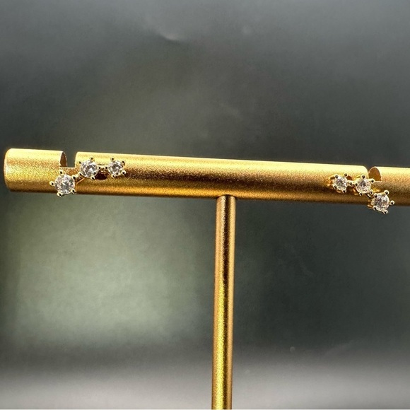 925 Sterling Silver Hypoallergenic 14K gold plated star - Picture 11 of 12